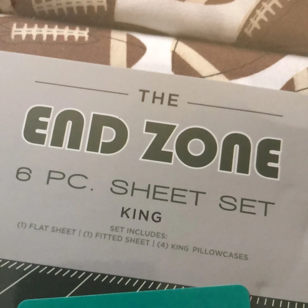 Football Print Sheet Set - KING